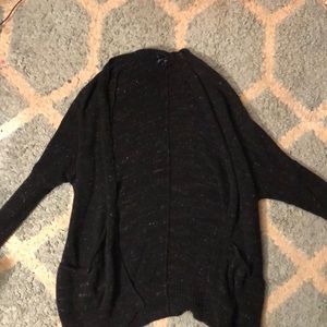 Black and white specks cardigan